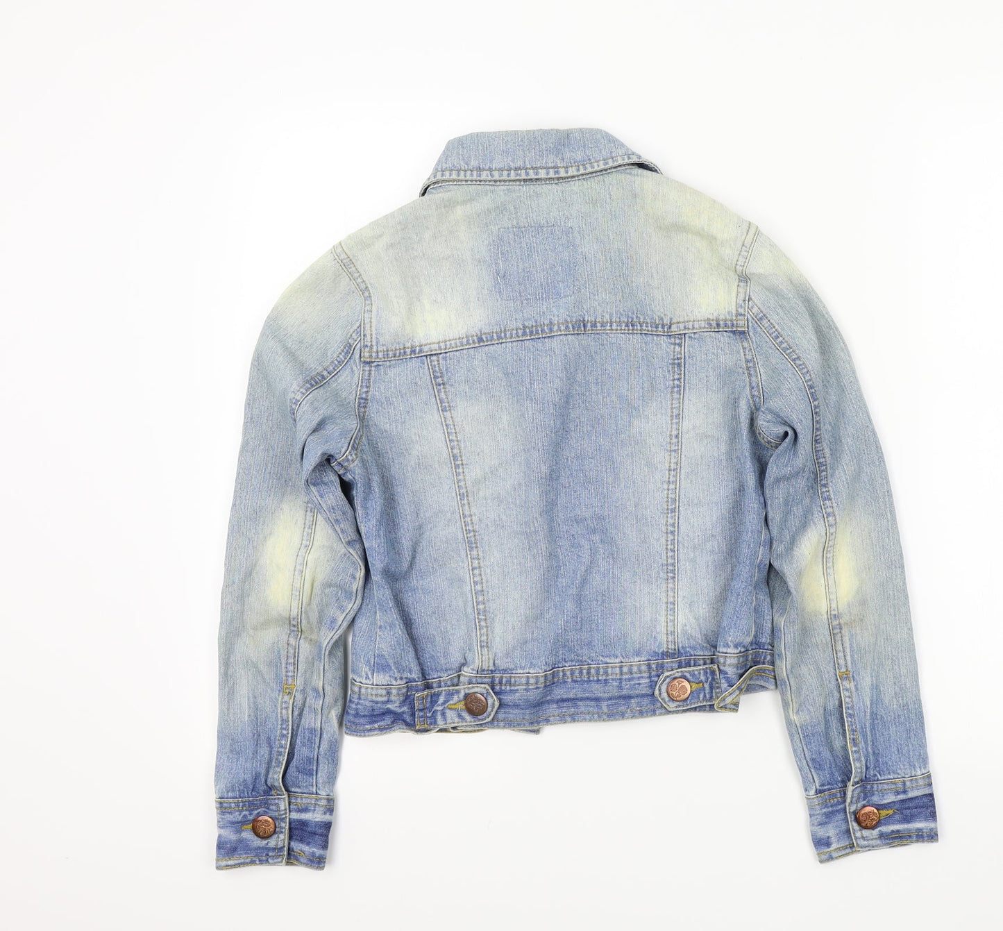 denim&co Womens Blue   Jacket  Size 8  - Distressed