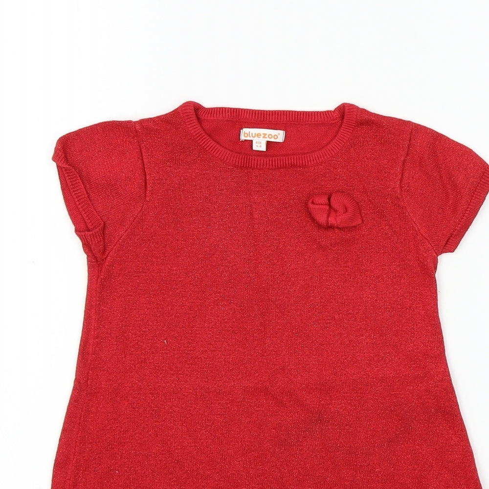 Blue Zoo Girls Red   A-Line  Size 5-6 Years