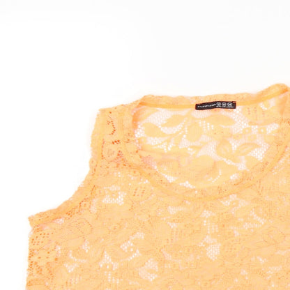 Primark Womens Orange   Basic T-Shirt Size 12