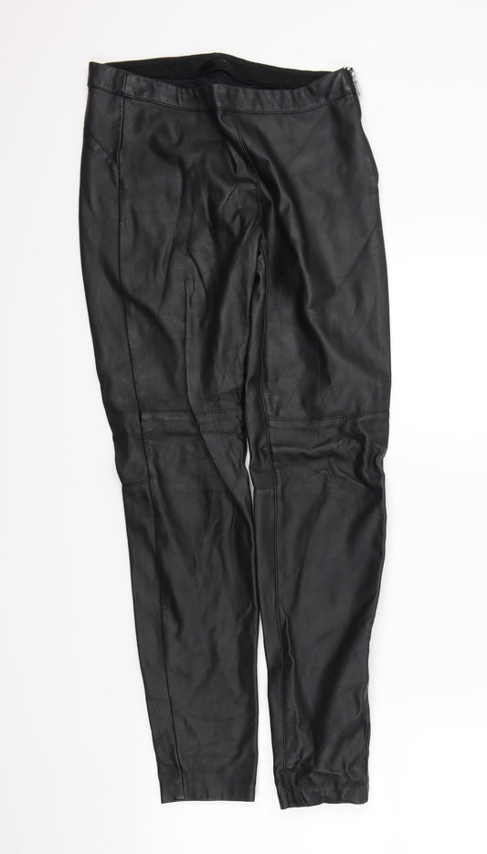 Womens UK Size 8 H&M Regular Fit  Black Trousers