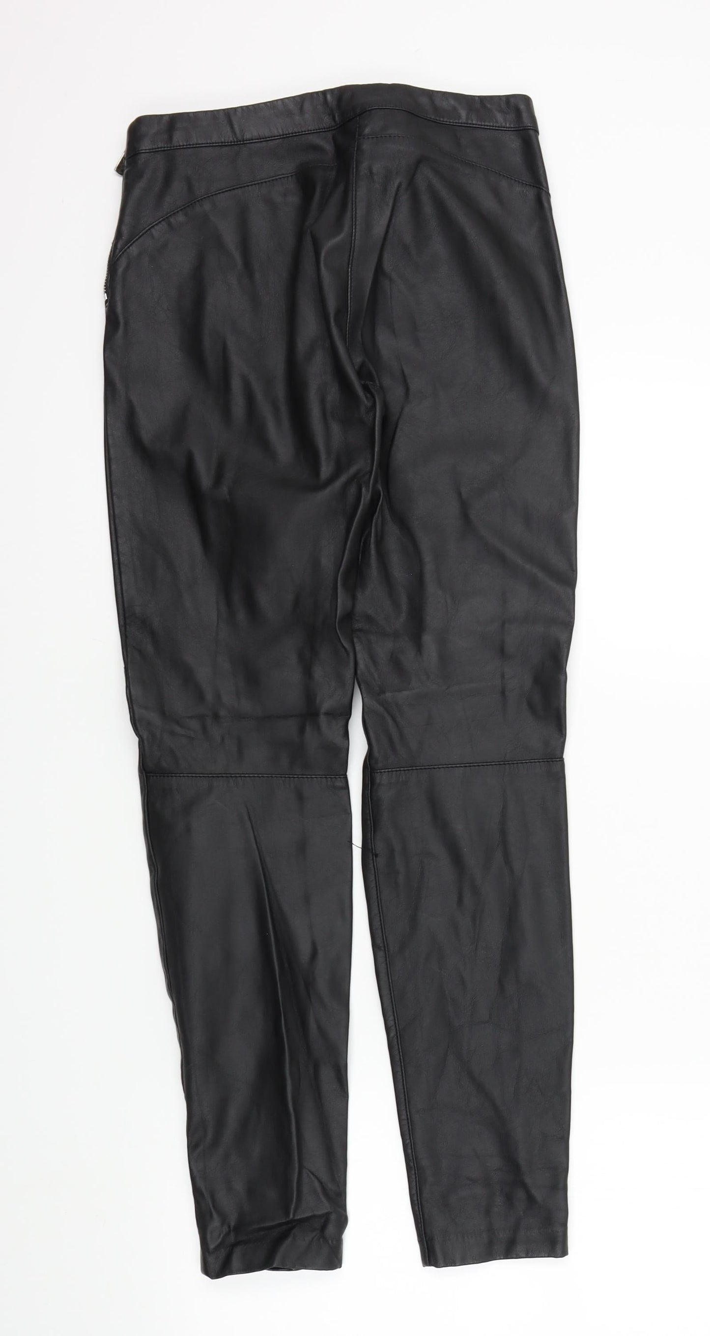 Womens UK Size 8 H&M Regular Fit  Black Trousers