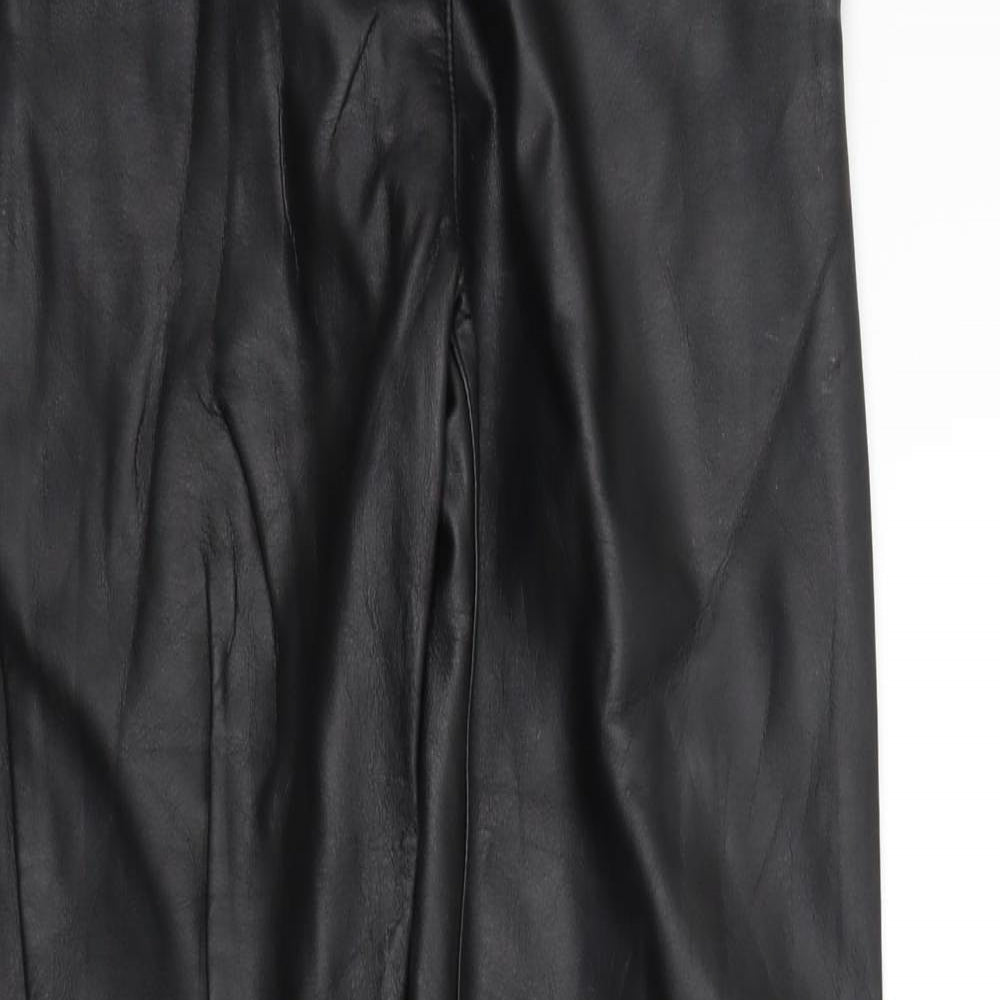 Womens UK Size 8 H&M Regular Fit  Black Trousers