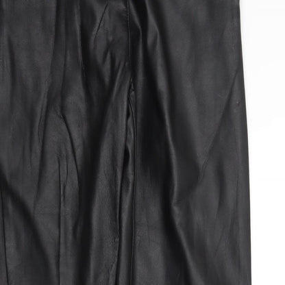 Womens UK Size 8 H&M Regular Fit  Black Trousers