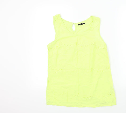 George Womens Yellow   Basic T-Shirt Size 10