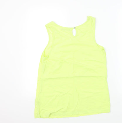 George Womens Yellow   Basic T-Shirt Size 10