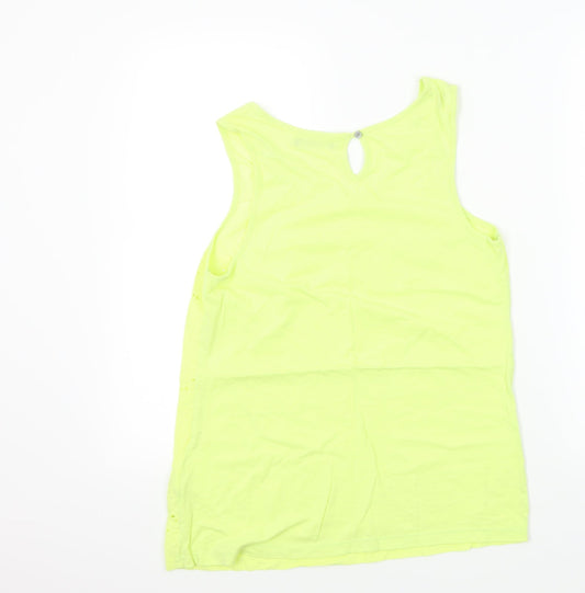 George Womens Yellow   Basic T-Shirt Size 10