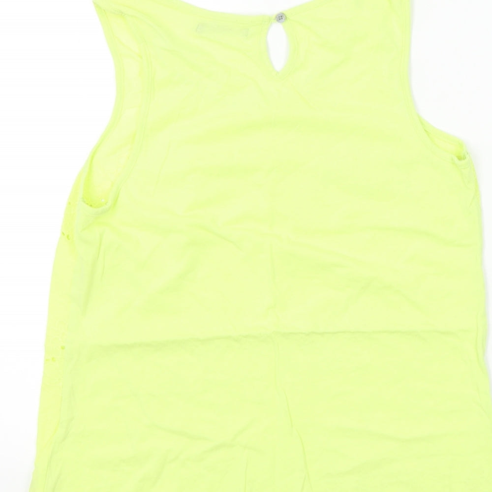 George Womens Yellow   Basic T-Shirt Size 10