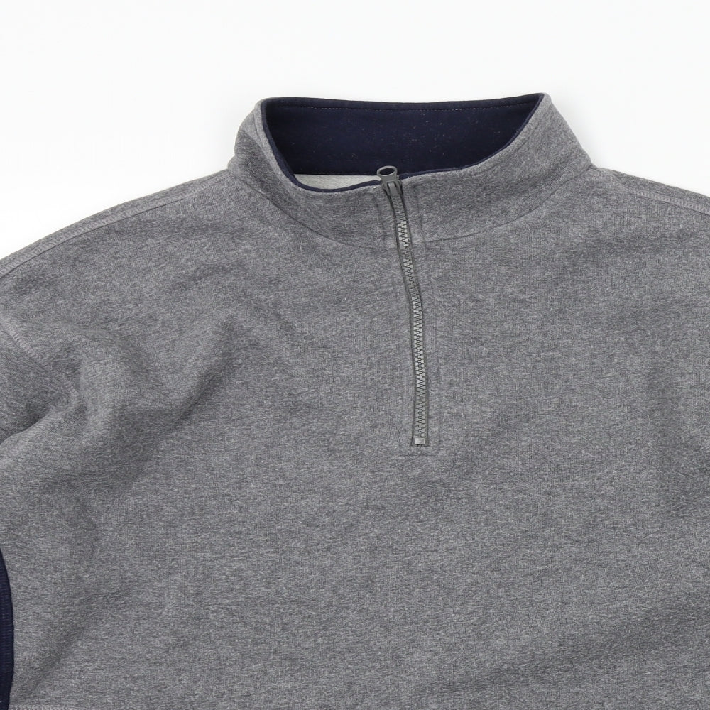 Easy Mens Grey   Pullover Jumper Size M