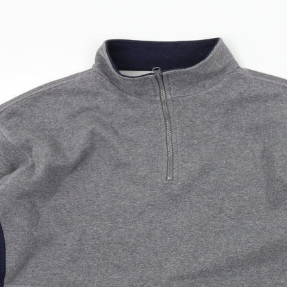 Easy Mens Grey   Pullover Jumper Size M