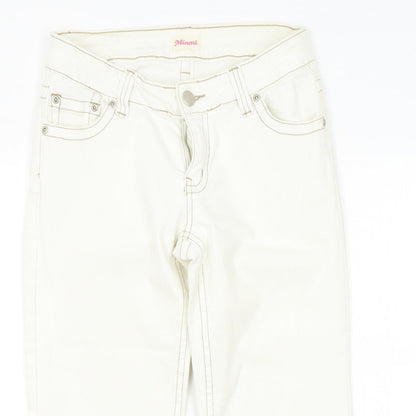 miami Womens Beige   Straight Jeans Size 12 L21 in