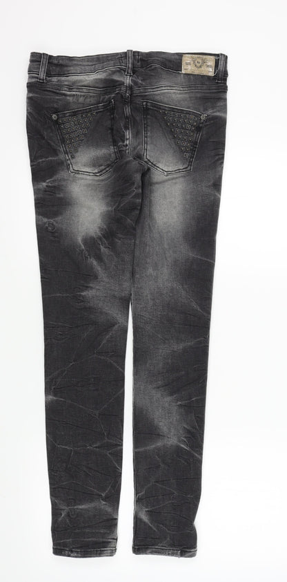 river joland Womens Black   Straight Jeans Size 12 L30 in