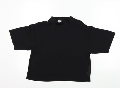 Womens UK Size 10 COLLUSION Black Basic Blouse