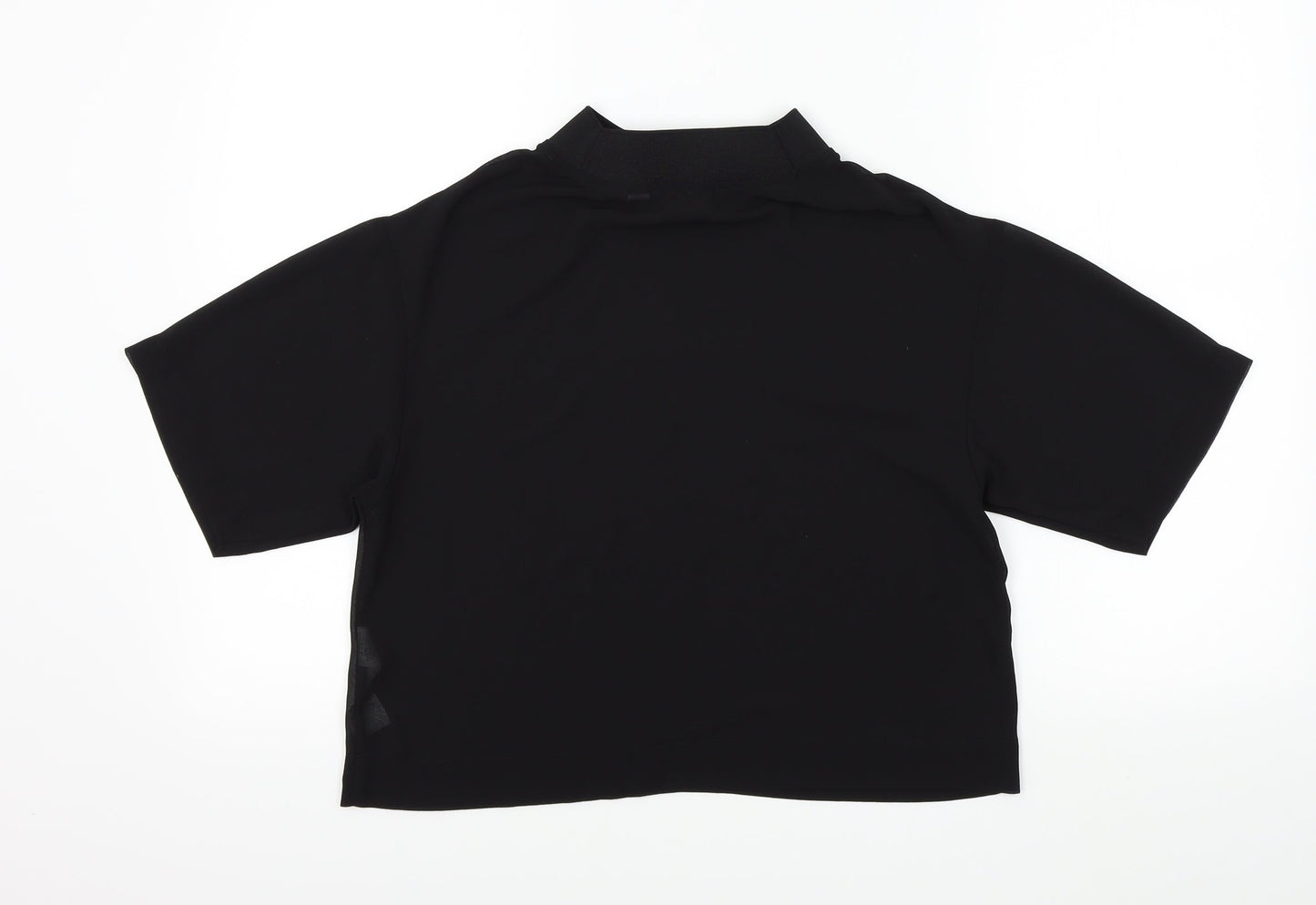 Womens UK Size 10 COLLUSION Black Basic Blouse