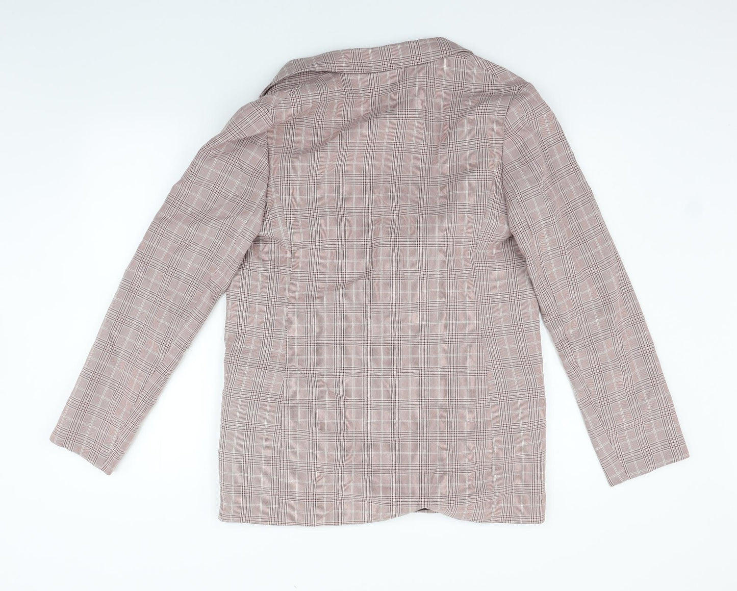 NEXT Womens Pink Check  Jacket Blazer Size 12