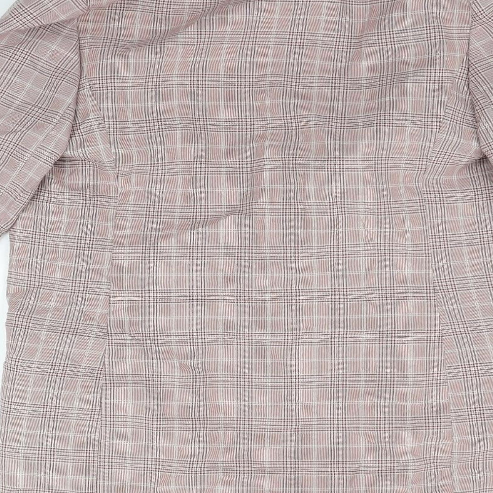 NEXT Womens Pink Check  Jacket Blazer Size 12
