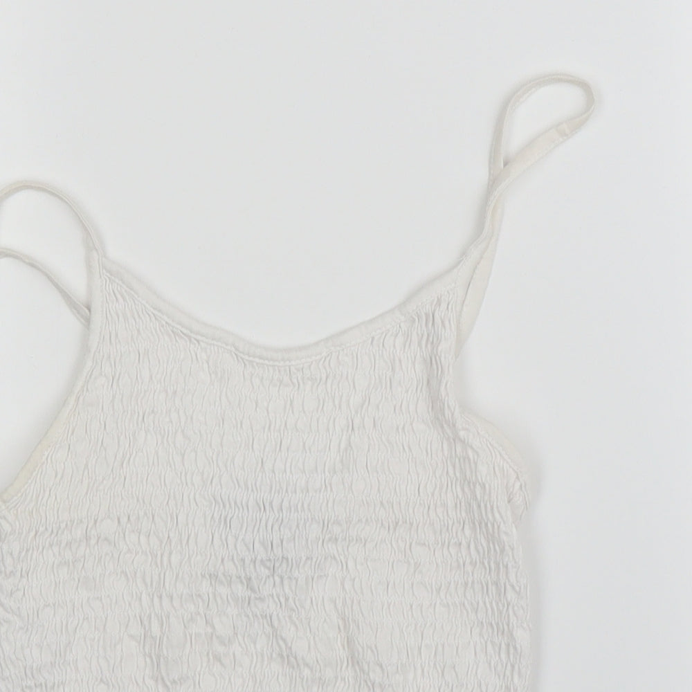 Womens UK Size 10 New Look White Camisole Blouse