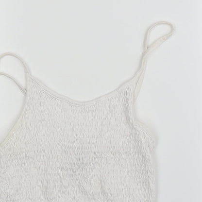 Womens UK Size 10 New Look White Camisole Blouse