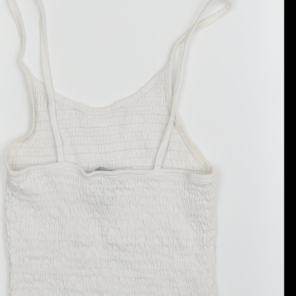 Womens UK Size 10 New Look White Camisole Blouse