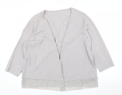 Preworn Womens Grey   Cardigan Jumper Size XL