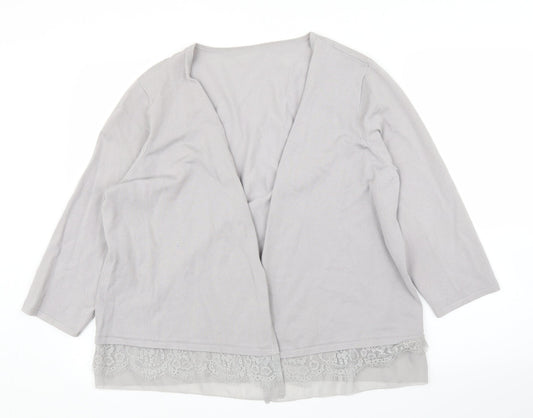 Preworn Womens Grey   Cardigan Jumper Size XL