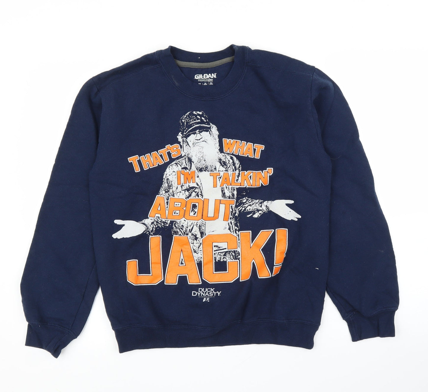 Gildan Mens Blue   Pullover Jumper Size S