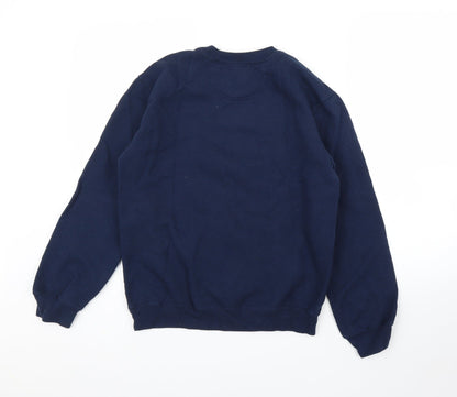 Gildan Mens Blue   Pullover Jumper Size S