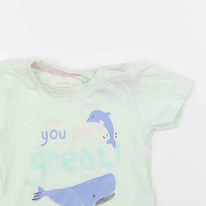 Primark Baby Green   Basic T-Shirt Size 12-18 Months