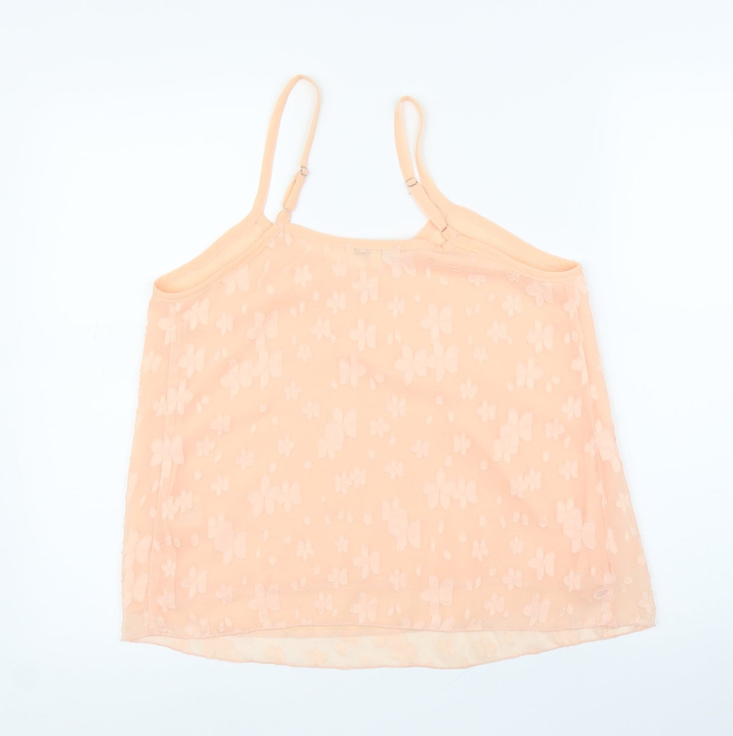 Oeuvre Womens Pink Floral  Camisole Blouse Size 10