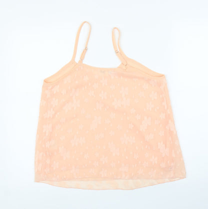 Oeuvre Womens Pink Floral  Camisole Blouse Size 10