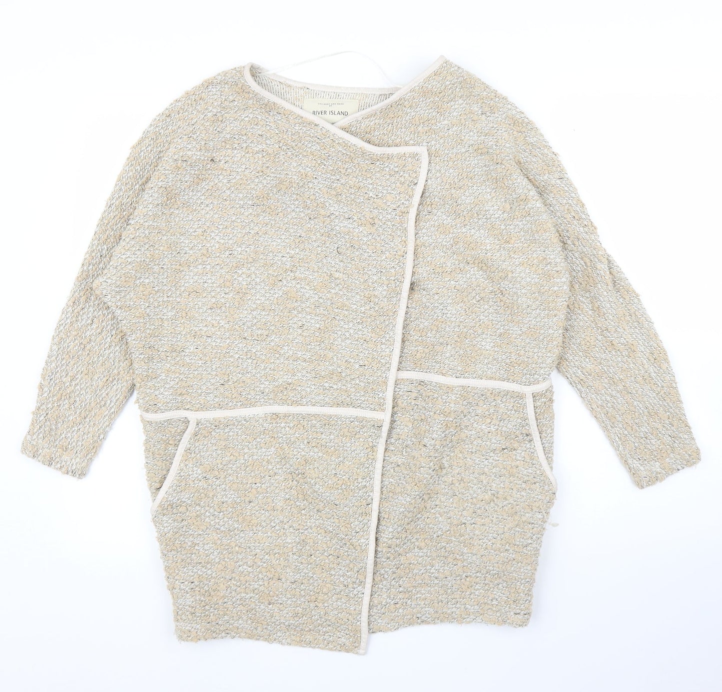 River Island Womens Beige   Cardigan Jumper Size 6
