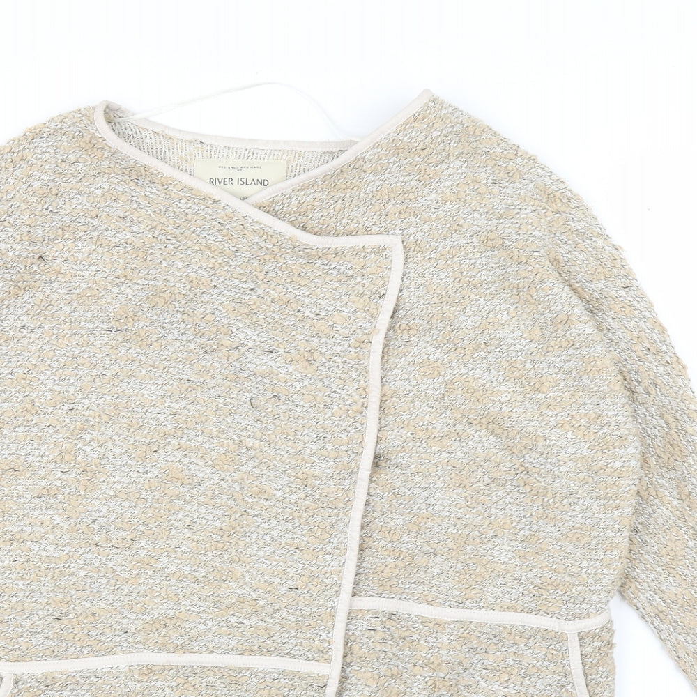 River Island Womens Beige   Cardigan Jumper Size 6