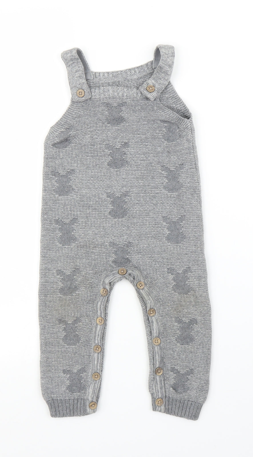 George Boys Grey   Dungaree One-Piece Size 12 Months