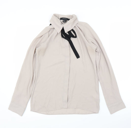 Primark Womens Beige   Basic Button-Up Size 6