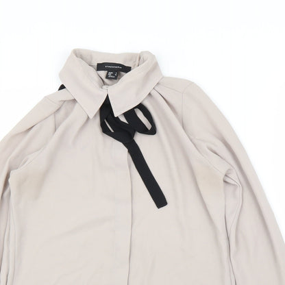 Primark Womens Beige   Basic Button-Up Size 6