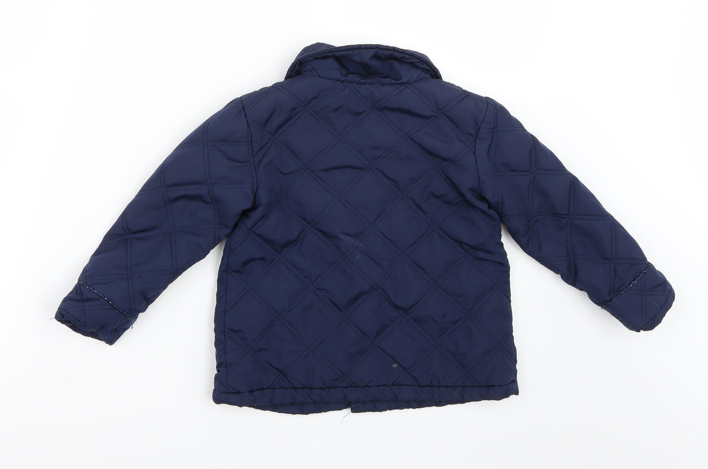 st bernard Baby Blue   Quilted Coat Size 18-24 Months