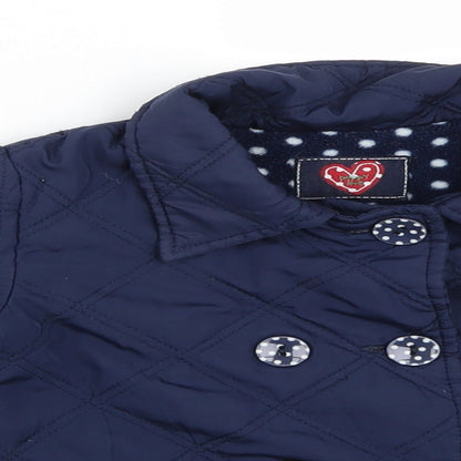 st bernard Baby Blue   Quilted Coat Size 18-24 Months