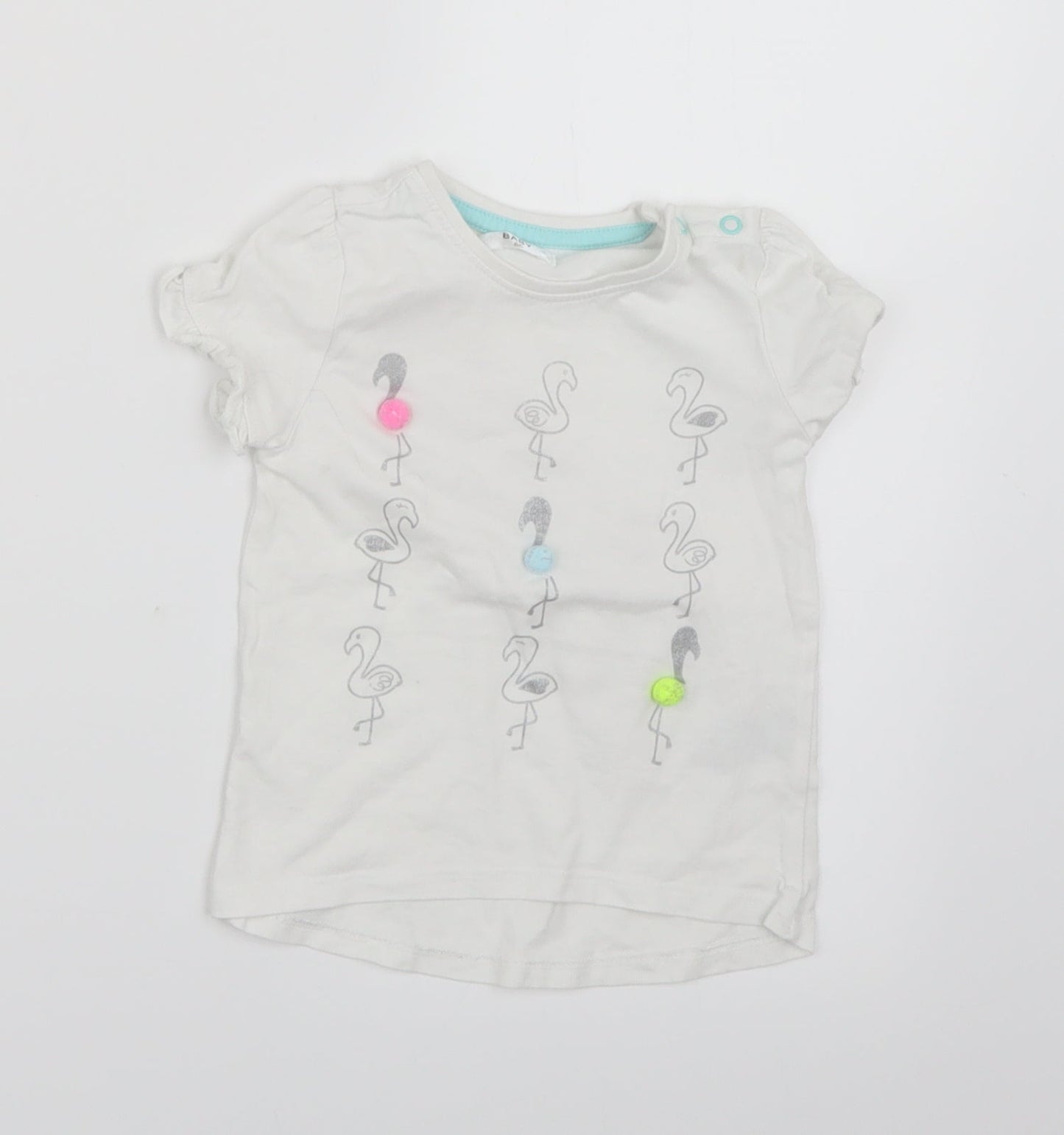 Preworn Baby White   Basic T-Shirt Size 12-18 Months
