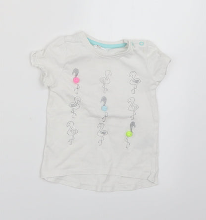 Preworn Baby White   Basic T-Shirt Size 12-18 Months