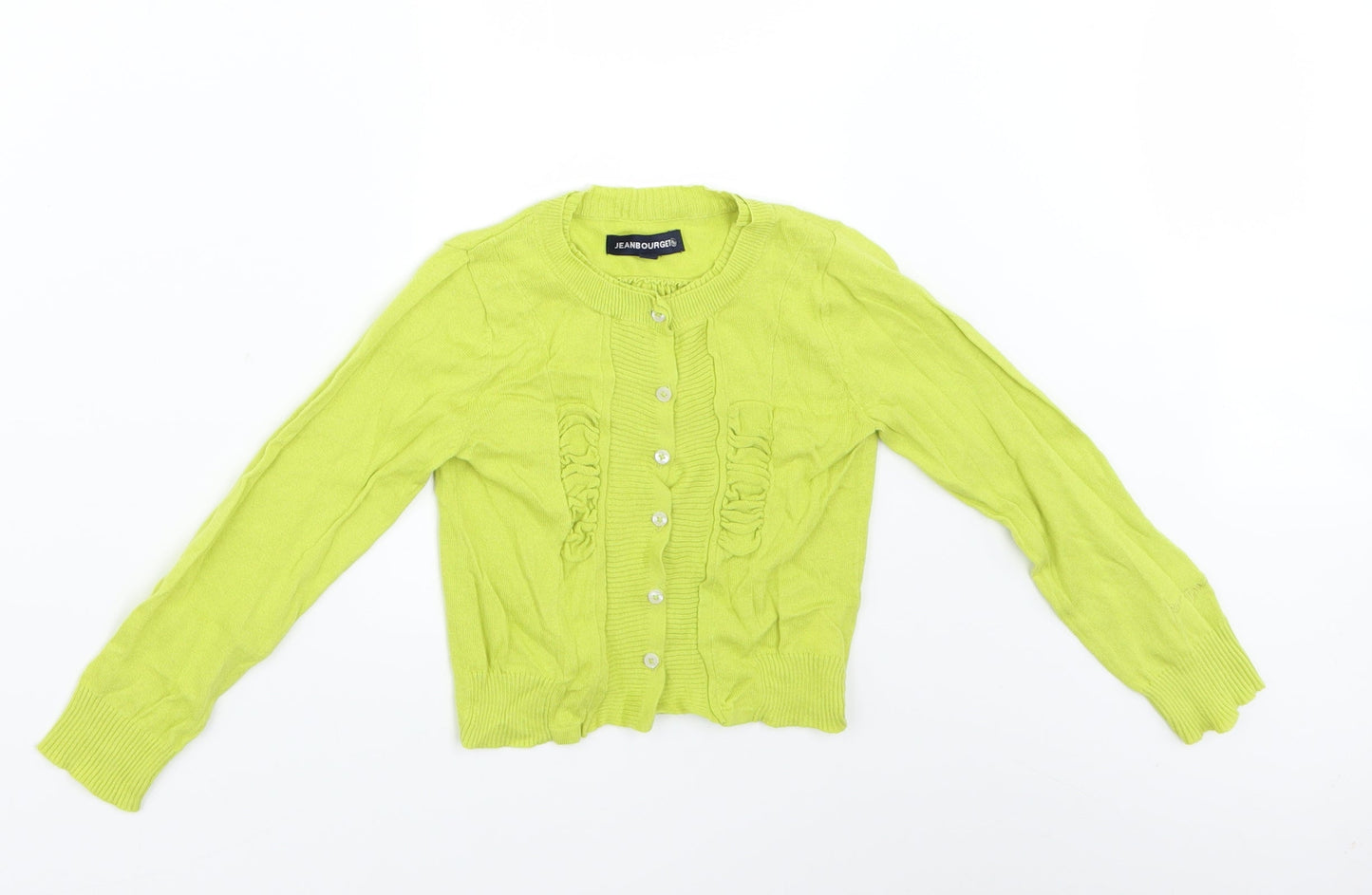 Jean Bourget Girls Green   Cardigan Jumper Size 5 Years