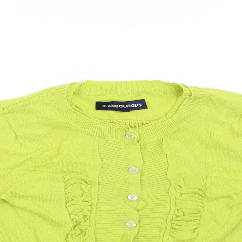 Jean Bourget Girls Green   Cardigan Jumper Size 5 Years