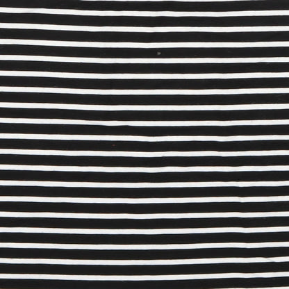 FOREVER 21 Womens Black Striped  Basic Blouse Size L