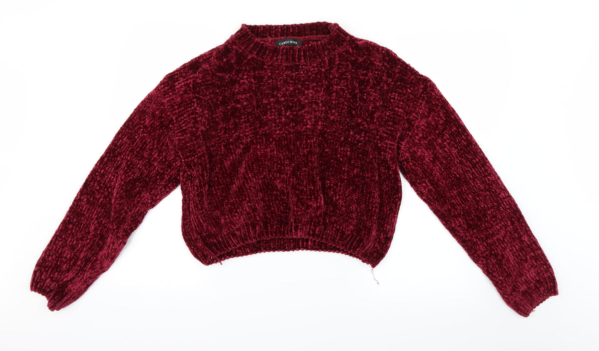 Cameo Rose Womens Red Pullover Jumper Size L