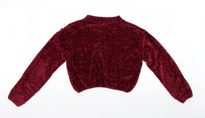 Cameo Rose Womens Red Pullover Jumper Size L