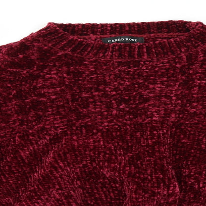 Cameo Rose Womens Red Pullover Jumper Size L