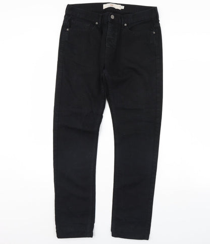 Topman Womens Black  Denim Skinny Jeans Size 32 in L30 in