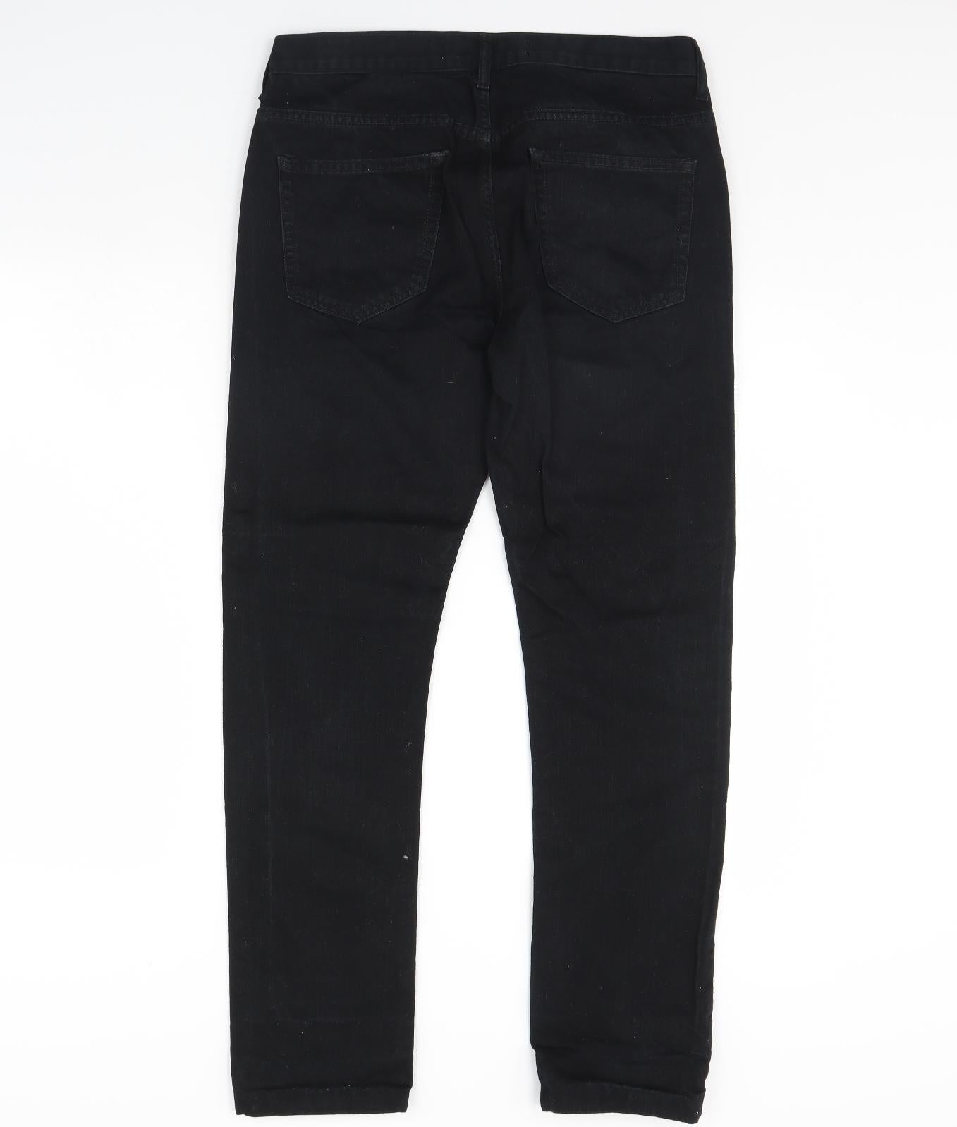 Topman Womens Black  Denim Skinny Jeans Size 32 in L30 in