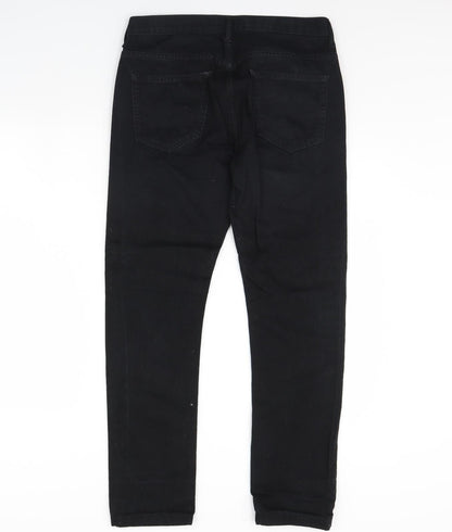 Topman Womens Black  Denim Skinny Jeans Size 32 in L30 in
