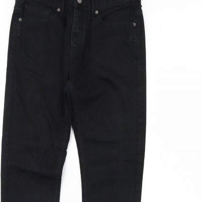 Topman Womens Black  Denim Skinny Jeans Size 32 in L30 in