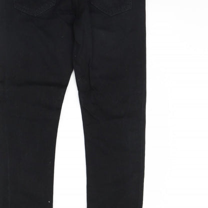 Topman Womens Black  Denim Skinny Jeans Size 32 in L30 in