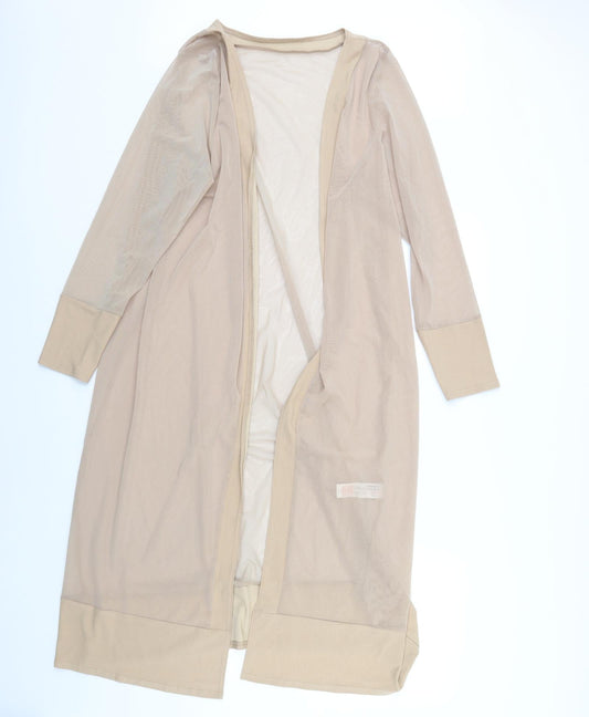 Boohoo Womens Beige   Jacket  Size M